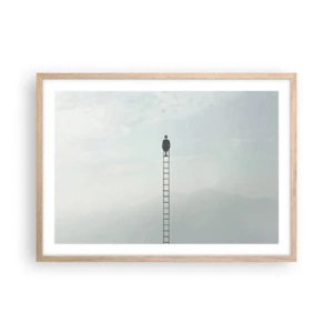 Poster in cornice rovere chiaro - Innalzati al di sopra - 70x50 cm