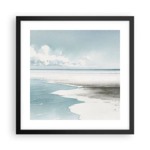 Poster in cornice nera - Marea dolce - 40x40 cm