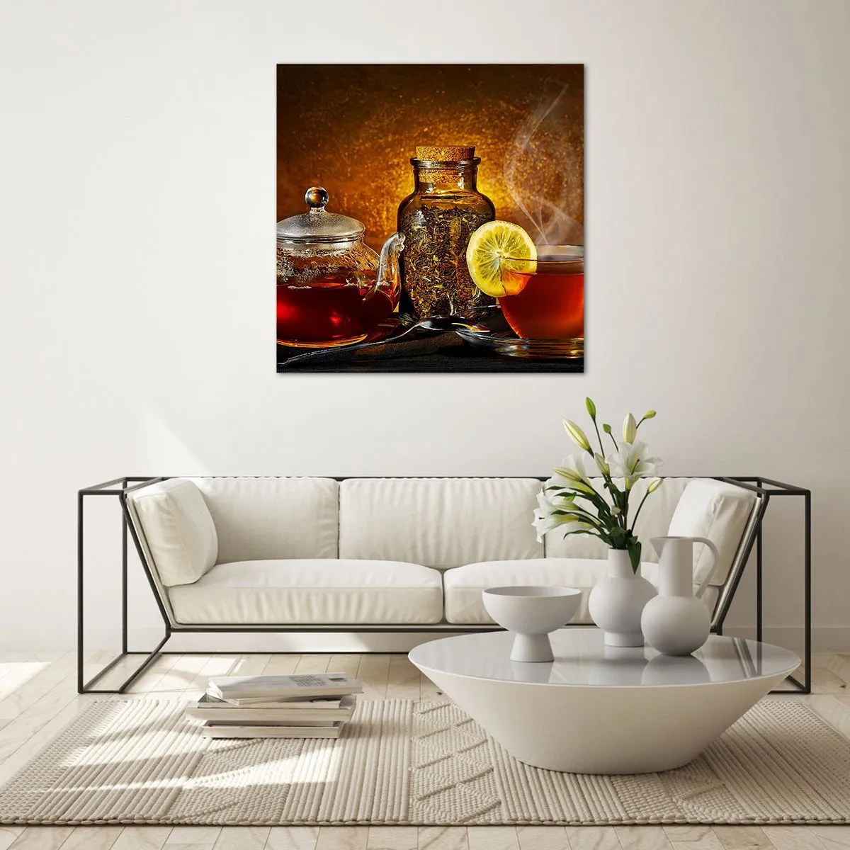 Quadro su vetro - Nello stile dei maestri olandesi - 30x30 cm