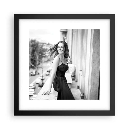 Poster in cornice nera - Sicuramente parigina - 30x30 cm