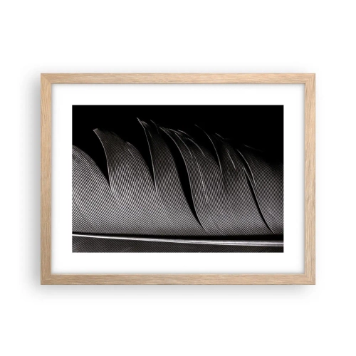 Poster in cornice rovere chiaro - Piuma: struttura meravigliosa - 40x30 cm