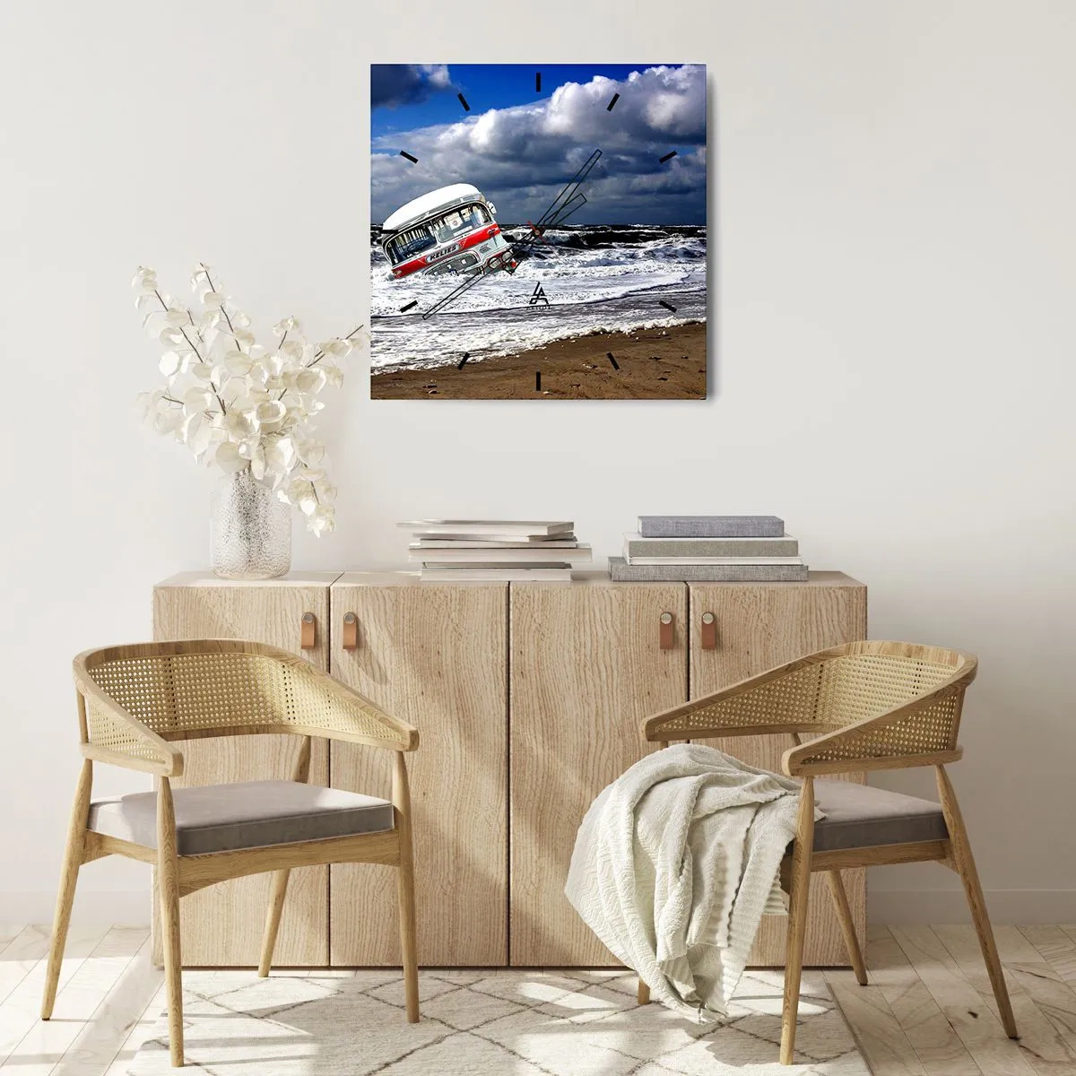 Orologio da parete - Orologio in Vetro - Ti meravigli? - 40x40 cm