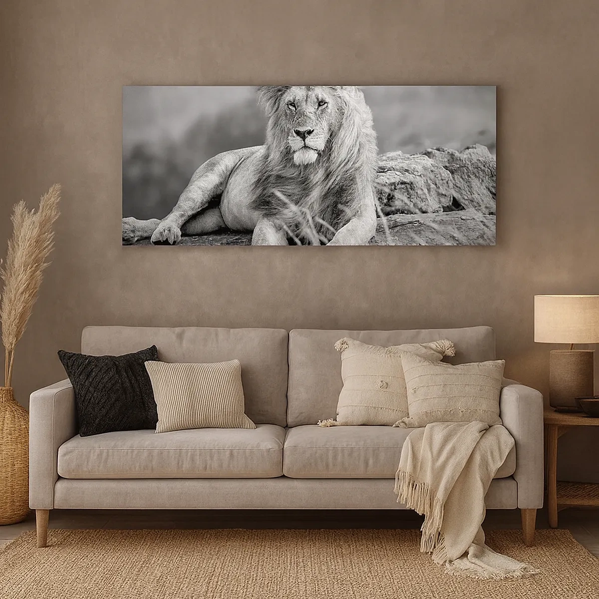 Quadro su tela - Stampe su Tela - La siesta del re - 30x30 cm