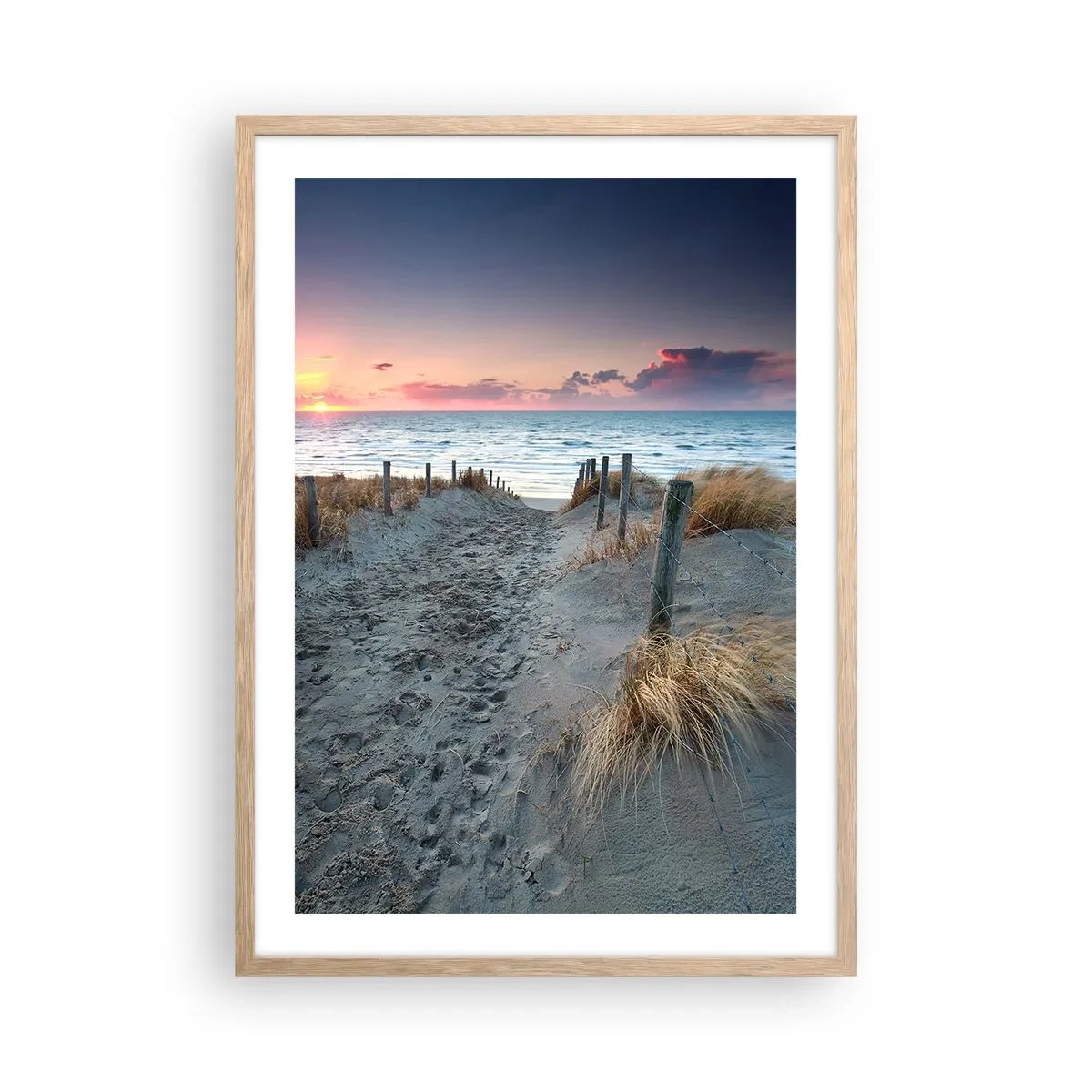Poster in cornice rovere chiaro - Hai versato un arcobaleno di luce radiosa... - 50x70 cm