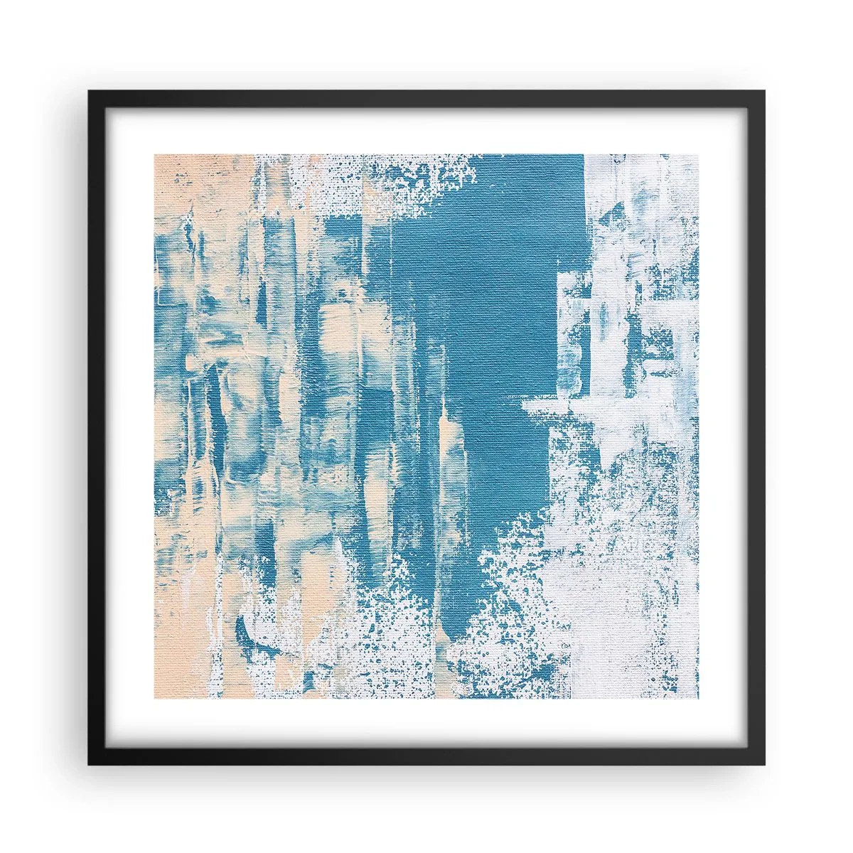 Poster in cornice nera - Attraverso il ghiaccio - 50x50 cm