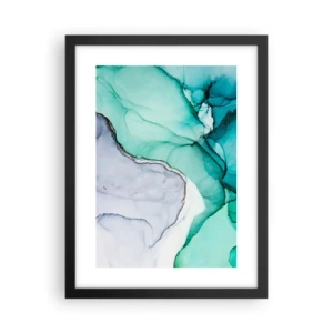 Poster in cornice nera - Studio in turchese - 30x40 cm