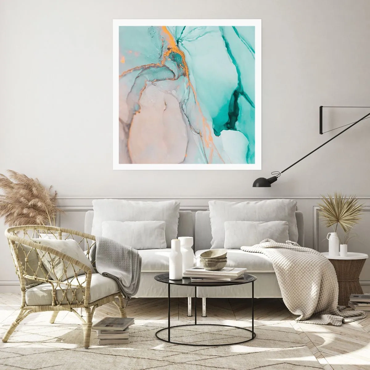 Poster - Danza di forme e colori - 40x40 cm