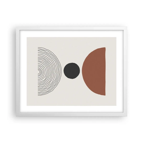 Poster in cornice bianca - Al centro dell'attenzione - 50x40 cm