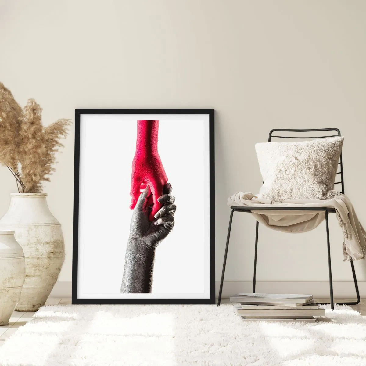 Poster in cornice nera - Insieme, sebbene diversi - 30x40 cm