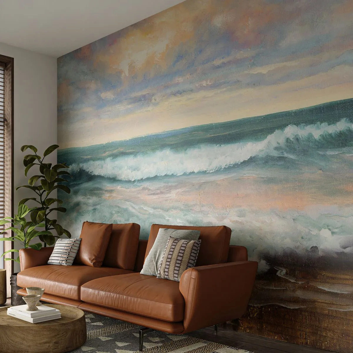 Fotomurali Premium Canvas - Dove l'anima si calma - Paesaggio, Mare, Mare - 300x210 cm