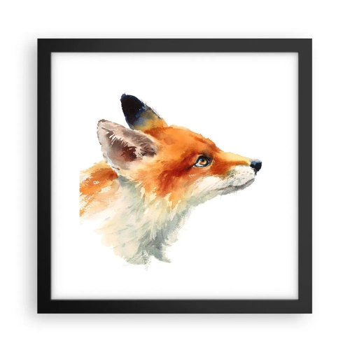 Poster in cornice nera - La prudenza non è mai troppa - 30x30 cm