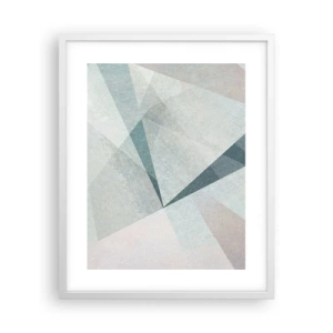 Poster in cornice bianca - Con calma ma dinamicamente - 40x50 cm