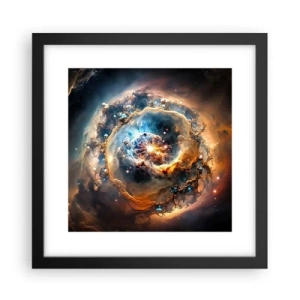 Poster in cornice nera - L'inizio - 30x30 cm