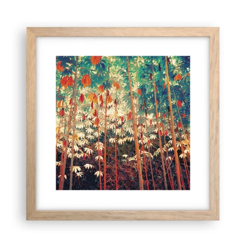 Poster in cornice rovere chiaro - La vita segreta delle foglie - 30x30 cm