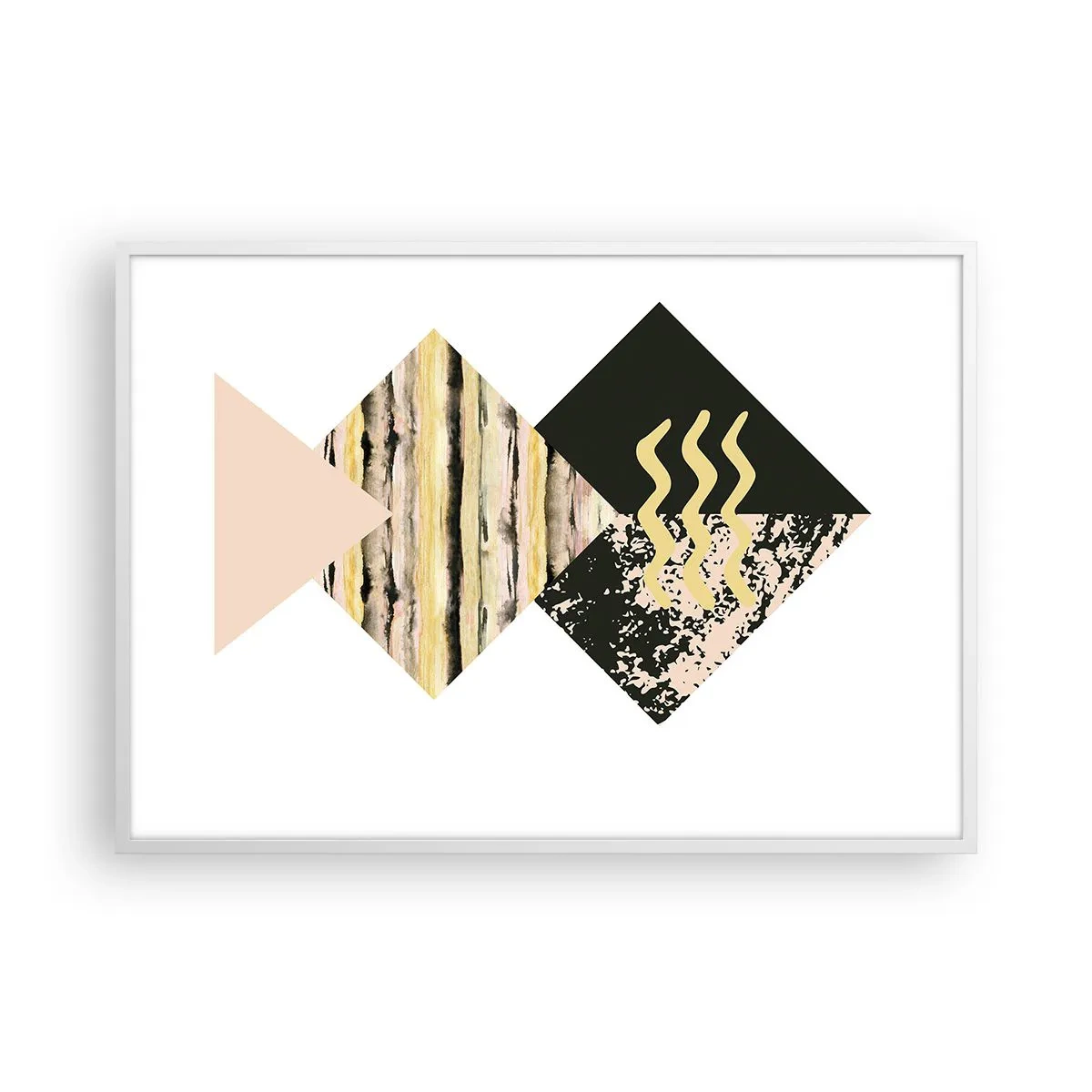 Poster in cornice bianca - Non è così facile - 100x70 cm