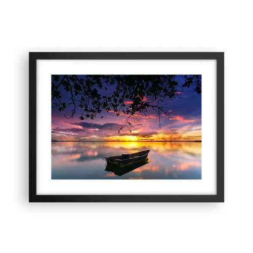 Poster in cornice nera - Ti sembra di essere sospeso nel cielo... - 40x30 cm