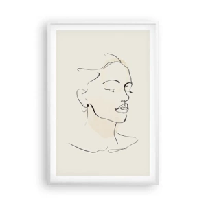 Poster in cornice bianca - Linea sicura - 61x91 cm