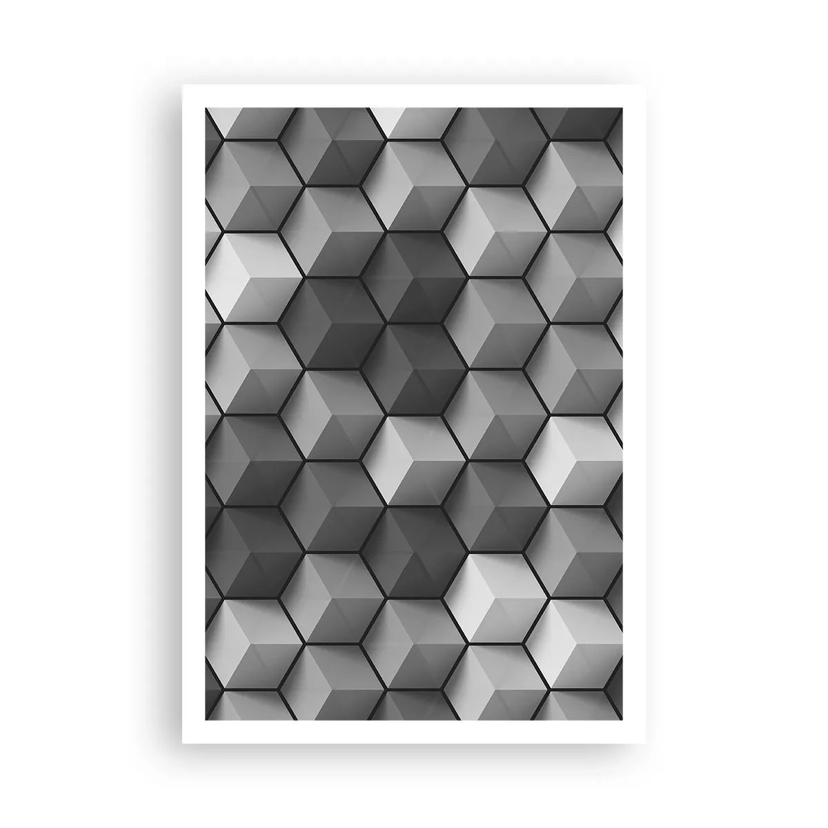 Poster - Puzzle cubista - 70x100 cm