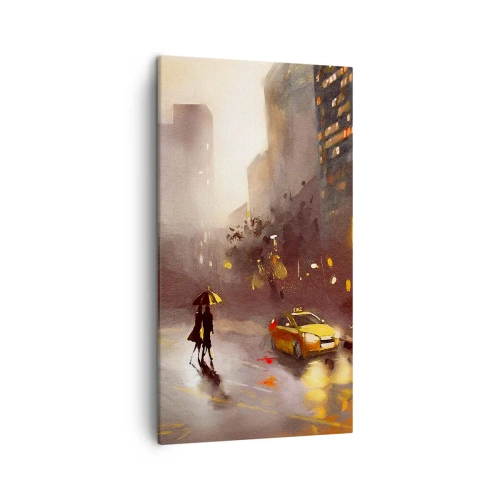 Quadro su tela - Stampe su Tela - Nelle luci di New York - 45x80 cm