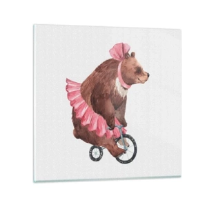 Quadro su vetro - Evviva il circo! - 30x30 cm