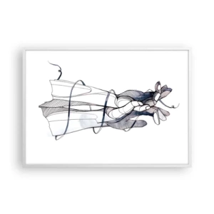 Poster in cornice bianca - Studio del tocco - 100x70 cm