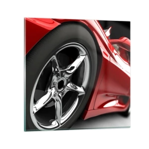 Quadro su vetro - Fatta per la velocità - 40x40 cm