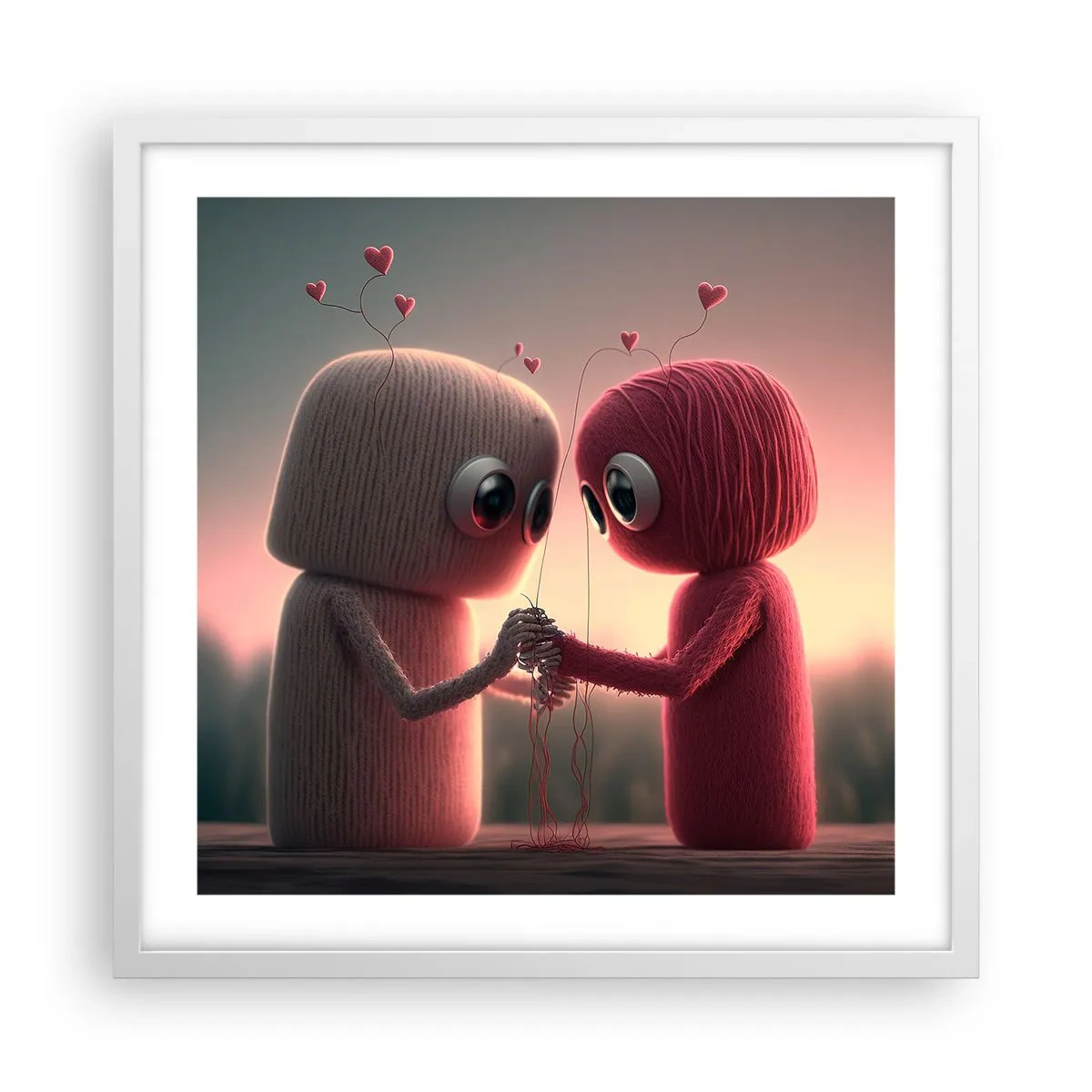 Poster in cornice bianca - Ognuno ha diritto ad amare - 50x50 cm