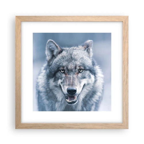 Poster in cornice rovere chiaro - Accetti la sfida? - 30x30 cm