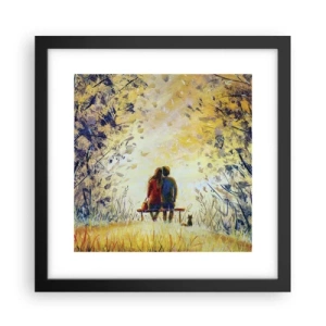 Poster in cornice nera - Attimo magico - 30x30 cm