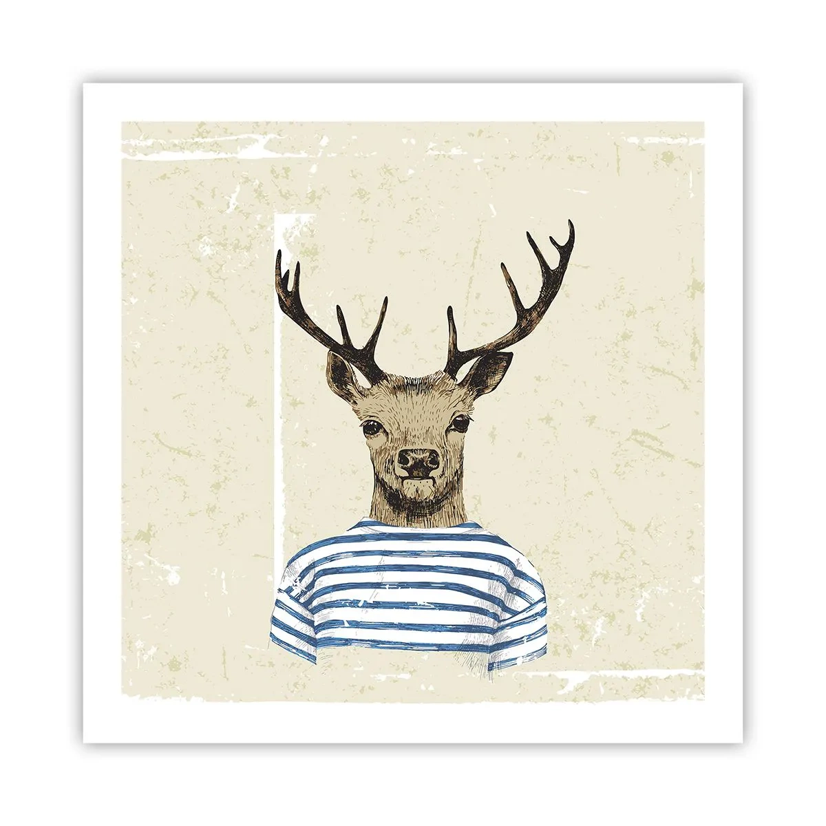 Poster - Mi piacciono le camicie a righe! - 60x60 cm