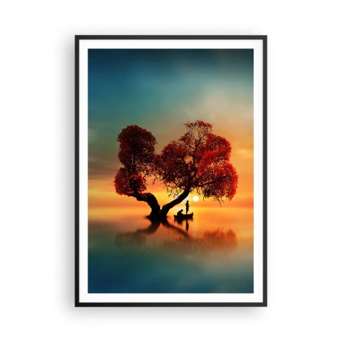 Poster in cornice nera - Gli esiliati e il silenzio fuori dal mondo - 70x100 cm