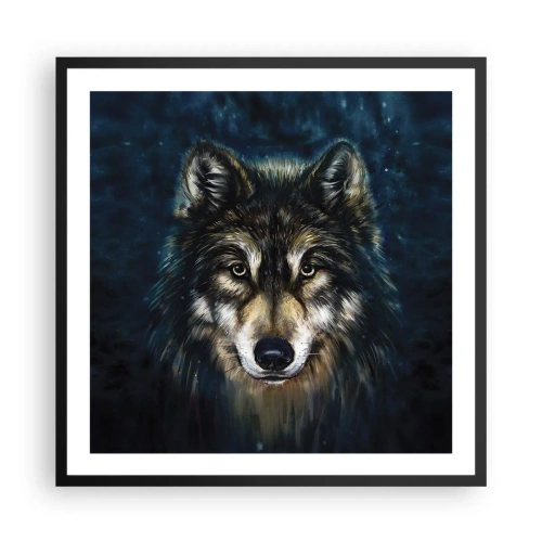 Poster in cornice nera - Alfa? E omega - 60x60 cm