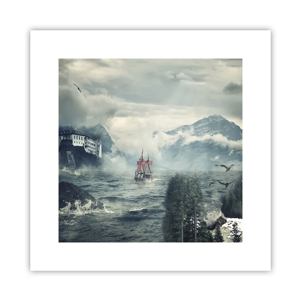 Poster - Sulle acque magiche - 30x30 cm