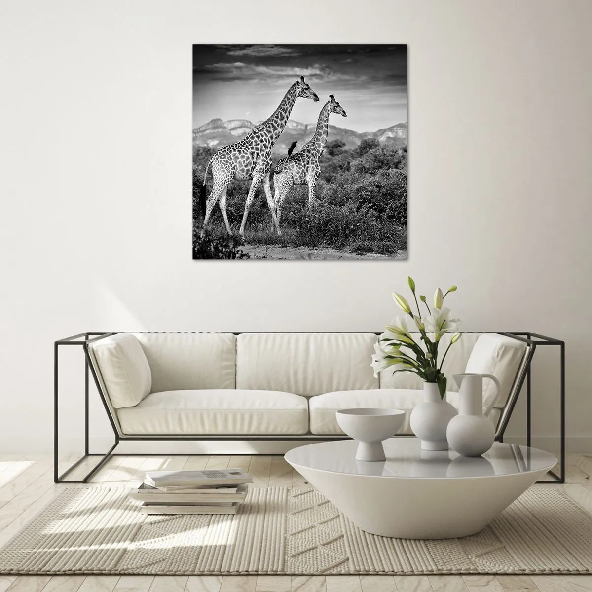 Quadro su vetro - Alta classe in Africa - 30x30 cm