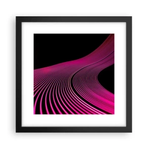 Poster in cornice nera - Il viale della luce - 30x30 cm