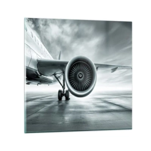 Quadro su vetro - C'è la forza! - 30x30 cm