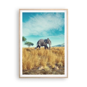 Poster in cornice rovere chiaro - Il grigio non è più di moda - 70x100 cm