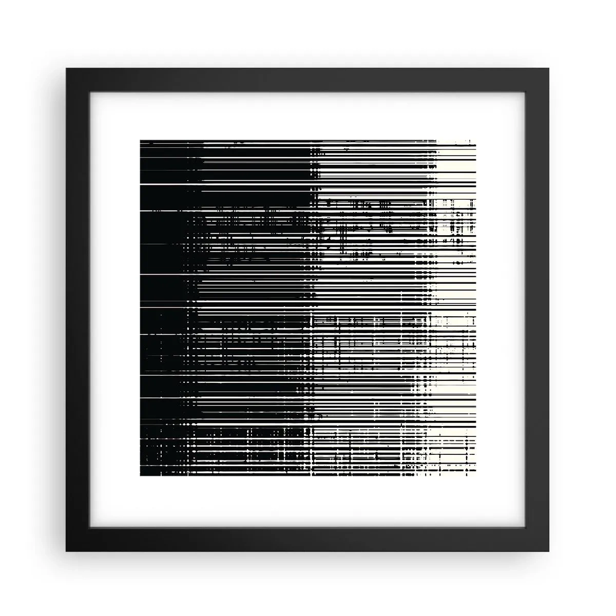 Poster in cornice nera - Onde e vibrazioni - 30x30 cm