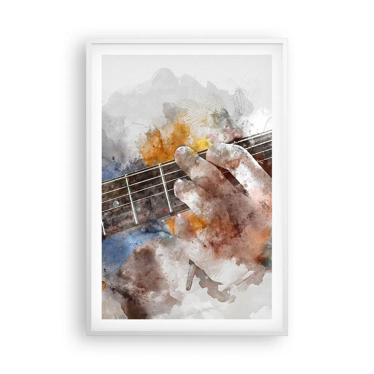 Poster in cornice bianca - Poesia tra le corde - 61x91 cm