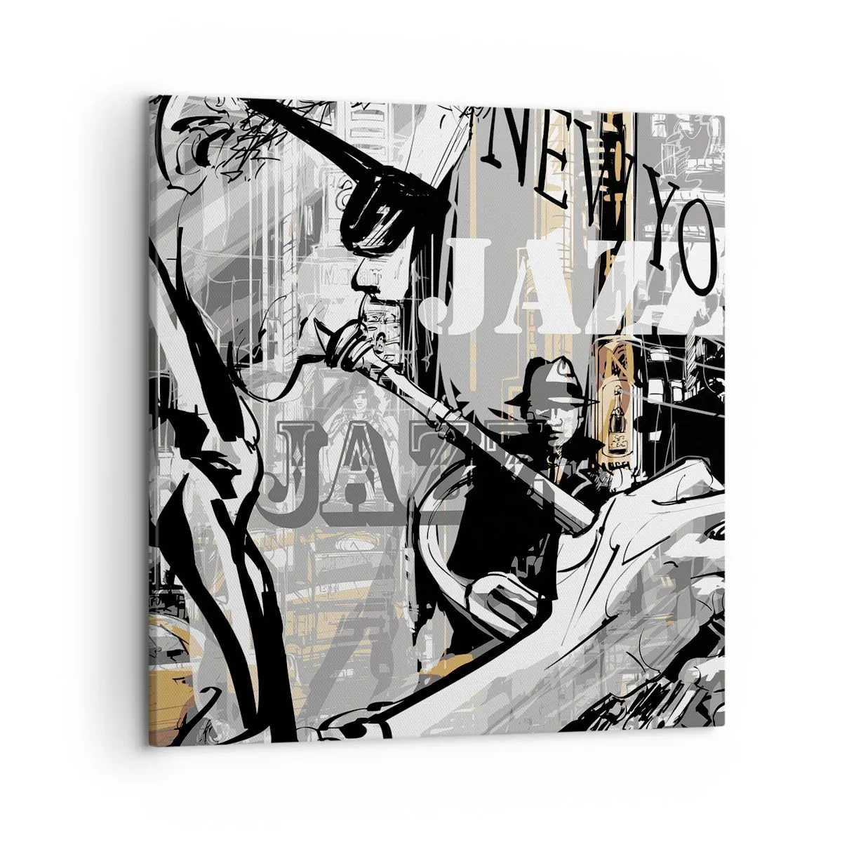Quadro su tela - Stampe su Tela - Al ritmo di New York - 50x50 cm