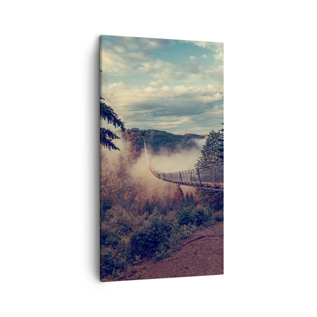 Quadro su tela - Stampe su Tela - Sopra il bosco autunnale - 45x80 cm