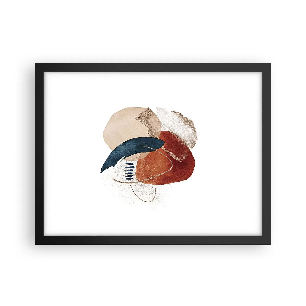 Poster in cornice nera - Composizione ovale - 40x30 cm