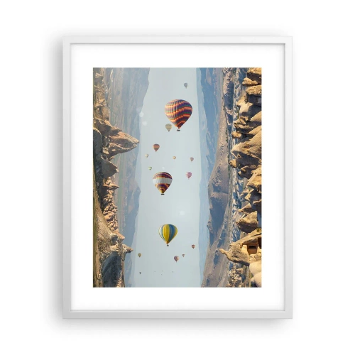 Poster in cornice bianca - Qui tutto è possibile - 40x50 cm