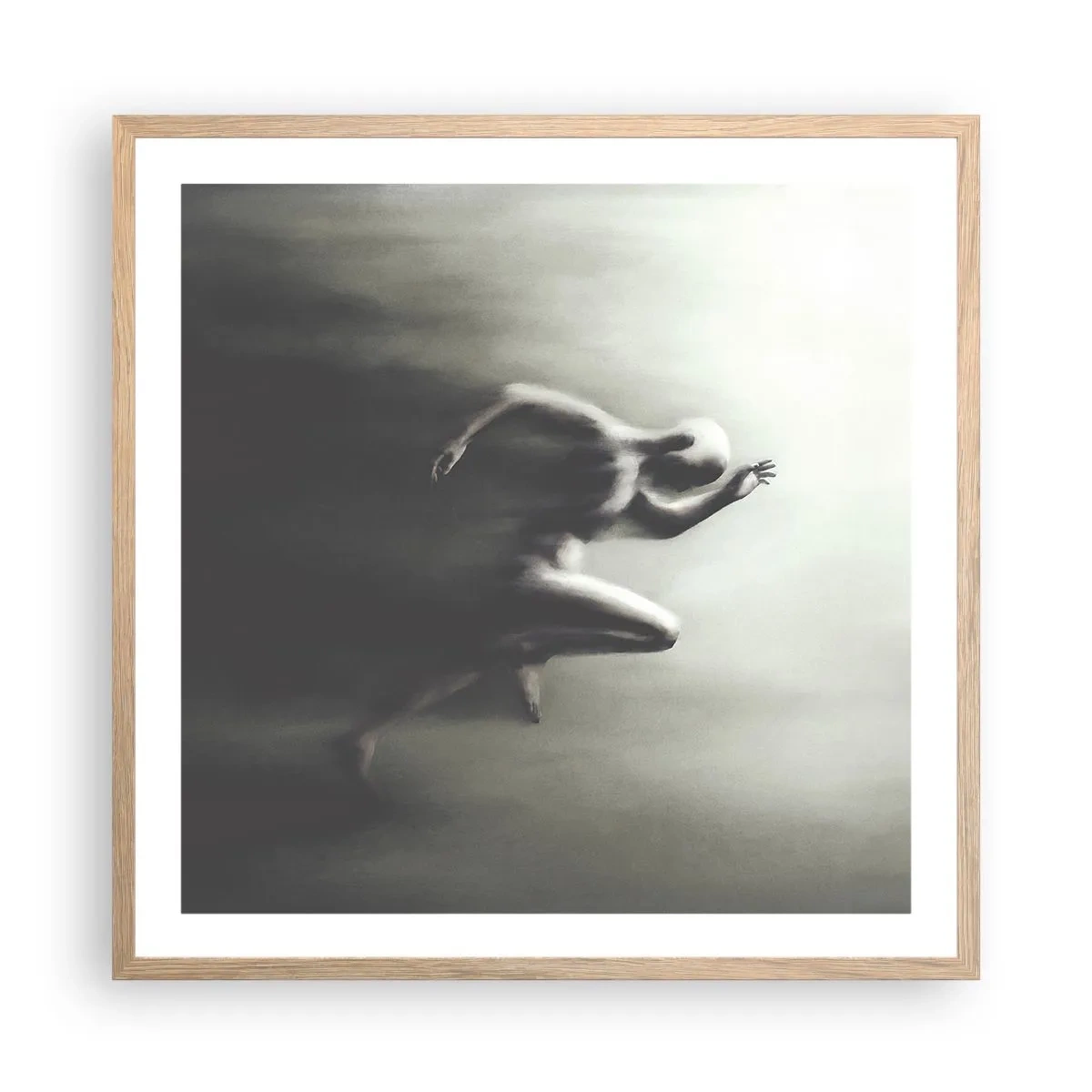 Poster in cornice rovere chiaro - Inarrestabile - 60x60 cm
