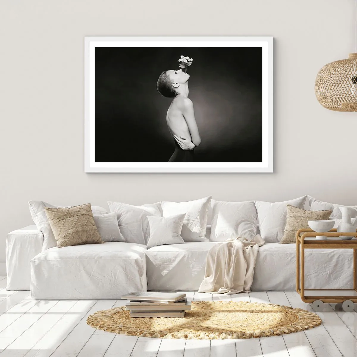 Poster in cornice bianca - Eleganza eccentrica - 70x50 cm