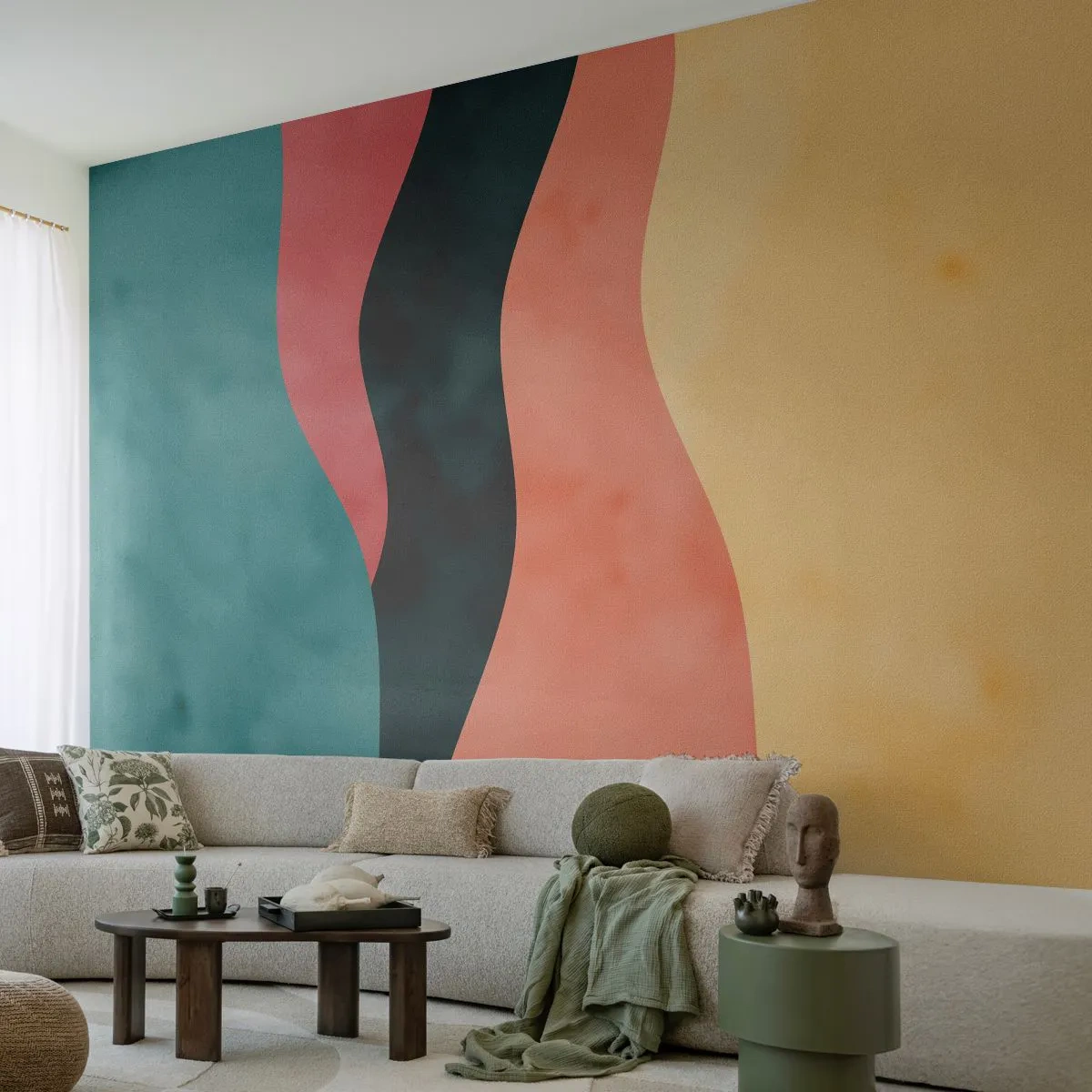 Fotomurali Premium Canvas - Difformità conforme - Astrazione, Pezzo, Arte Moderna. - 350x256 cm