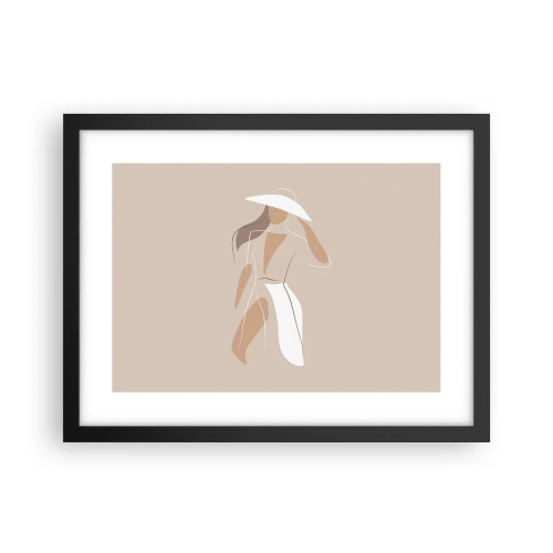 Poster in cornice nera - La moda è un gioco - 40x30 cm