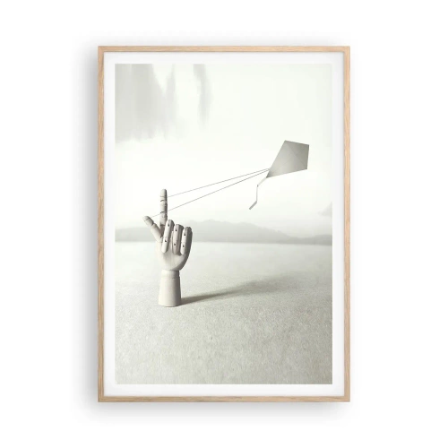 Poster in cornice rovere chiaro - Prova di forza - 70x100 cm