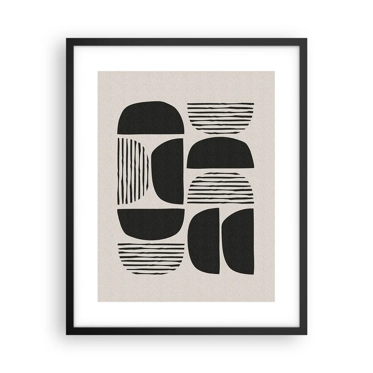 Poster in cornice nera - Sistemi di metà - 40x50 cm