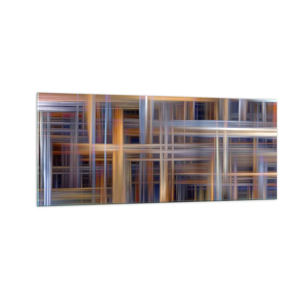 Quadro su vetro - Tessute con la luce - 100x40 cm